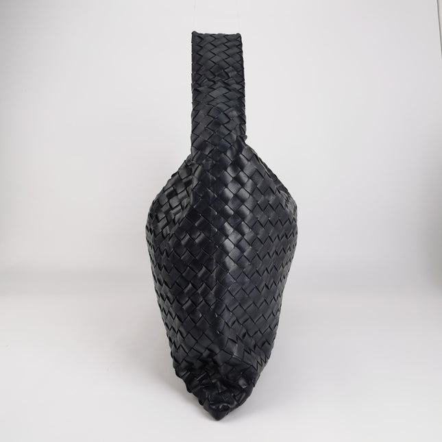 Bottega Veneta Hop Large Leather Navy Hobo Bag 55cm