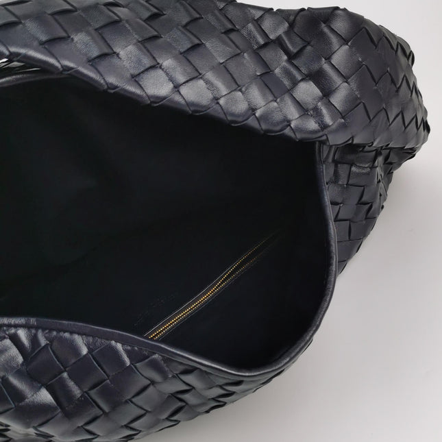 Bottega Veneta Hop Large Leather Navy Hobo Bag 55cm
