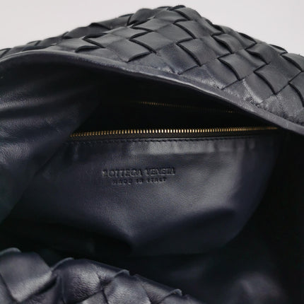 Bottega Veneta Hop Large Leather Navy Hobo Bag 55cm