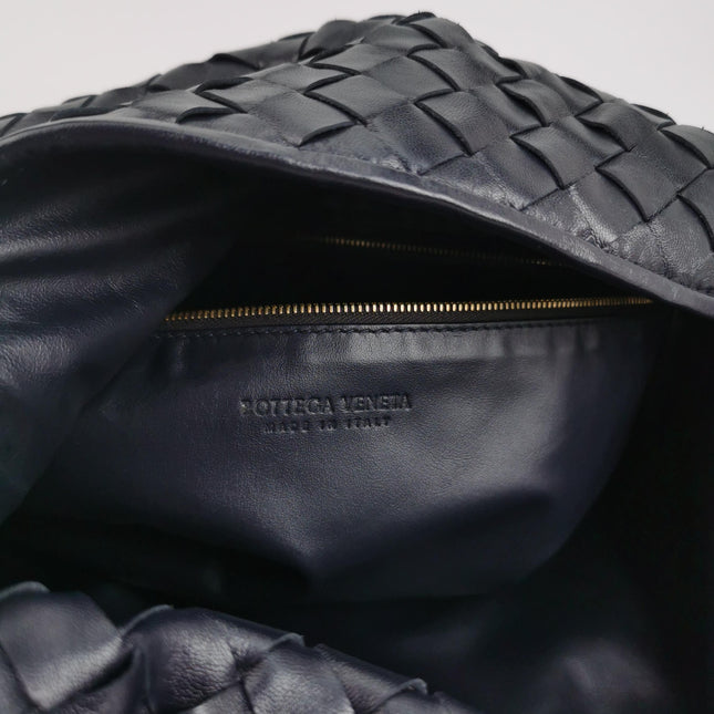 Bottega Veneta Hop Large Leather Navy Hobo Bag 55cm