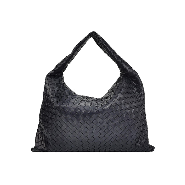 Bottega Veneta Hop Large Leather Navy Hobo Bag 55cm