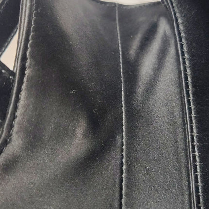 Dior Saddle Mini Silk Handbag Black with crystals