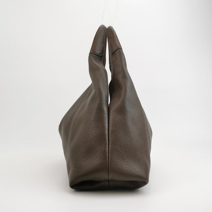 Gucci Softbit Maxi Shoulder Bag Dark Brown Calfskin Leather