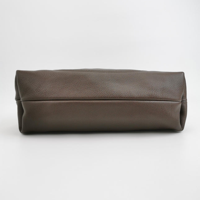 Gucci Softbit Maxi Shoulder Bag Dark Brown Calfskin Leather