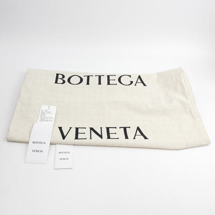 Bottega Veneta Hop Large Leather and Denim Intrecciato Navy Hobo Bag 55cm