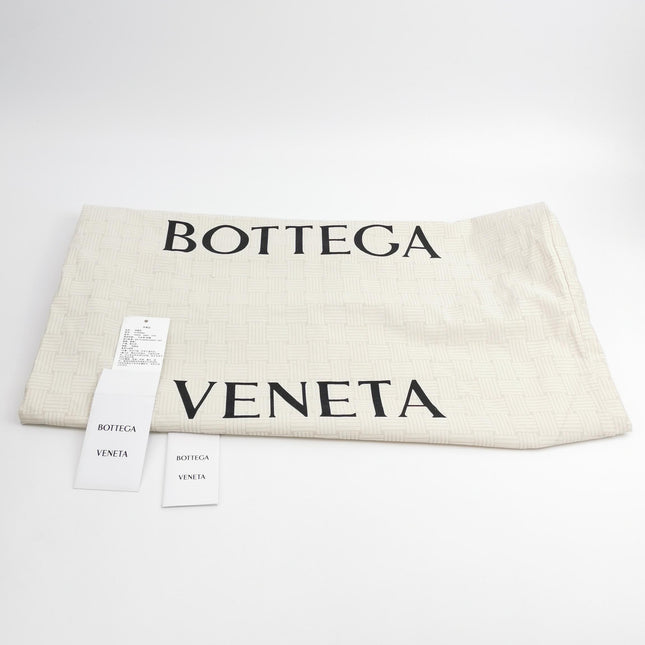 Bottega Veneta Hop Large Leather and Denim Intrecciato Navy Hobo Bag 55cm