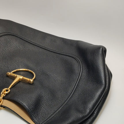 Sac porté épaule Gucci Softbit Maxi en cuir de veau noir