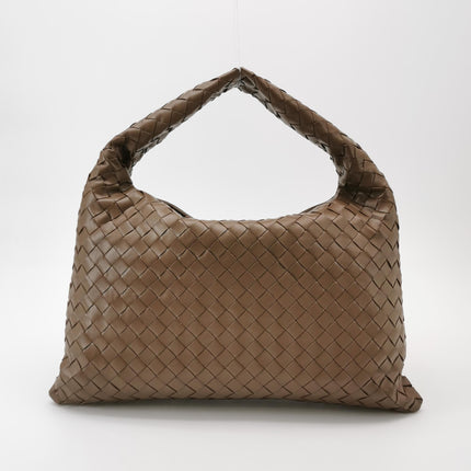 Bottega Veneta Hop Hobo Medium Leather Nutty Brown