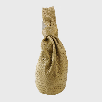 Bottega Veneta Jodie Maxi Lambskin Leather Beige Oats 70cm