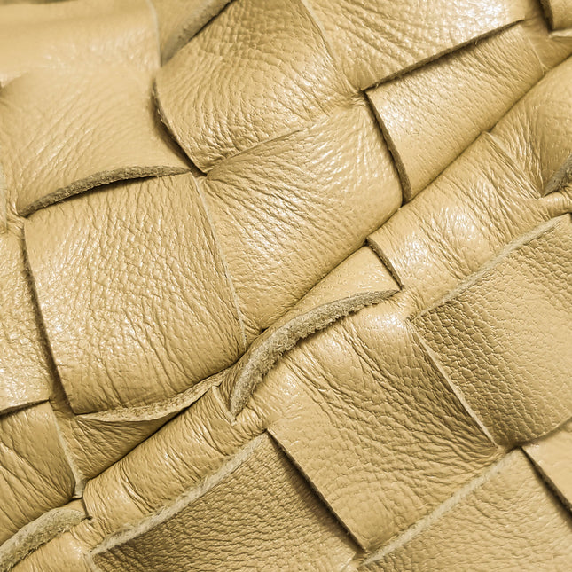 Bottega Veneta Jodie Maxi Lambskin Leather Beige Oats 70cm