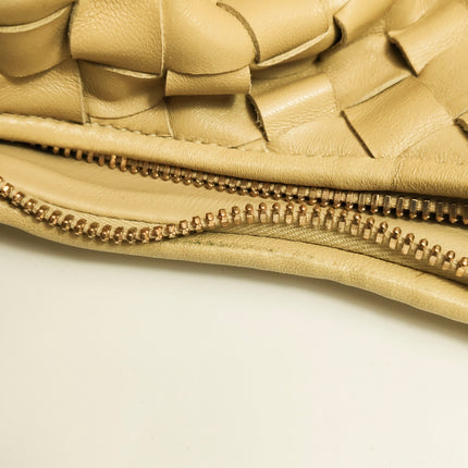 Bottega Veneta Jodie Maxi Lambskin Leather Beige Oats 70cm
