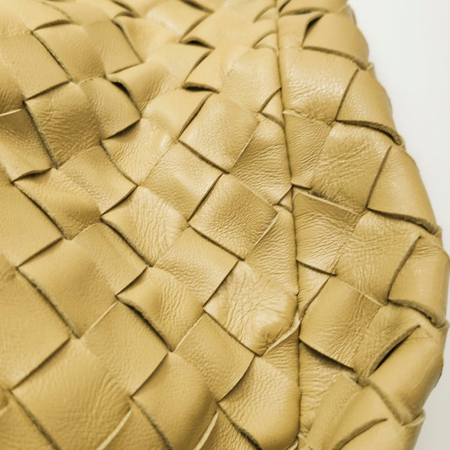 Bottega Veneta Jodie Maxi Lambskin Leather Beige Oats 70cm