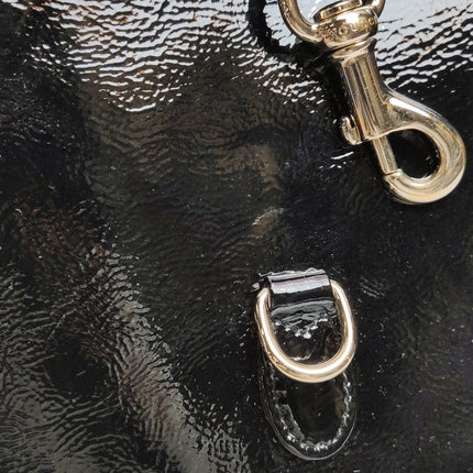Gucci Jackie 1961 Small Black Patent Leather Shoulder Bag S24
