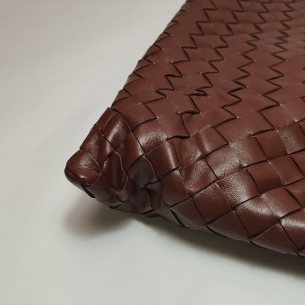 Bottega Veneta Hop Hobo Medium Leather Brick Red 46cm