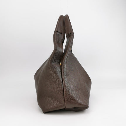 Gucci Softbit Maxi Shoulder Bag Dark Brown Calfskin Leather