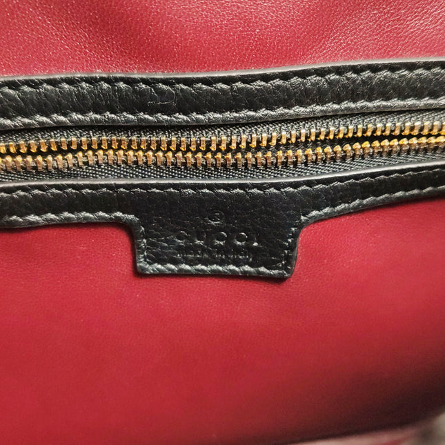 Gucci Jackie 1961 Small Black Patent Leather Shoulder Bag S24