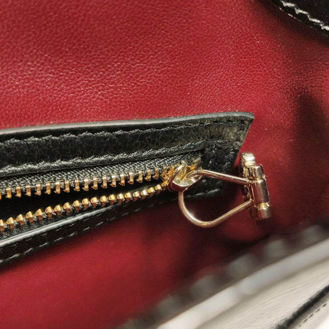 Gucci Jackie 1961 Small Black Patent Leather Shoulder Bag S24