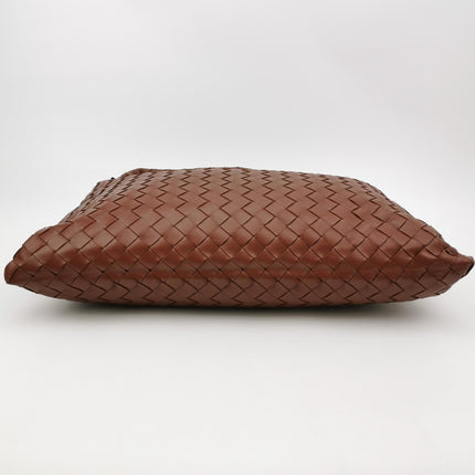 Bottega Veneta Hop Hobo Medium Leather Brick Red 46cm