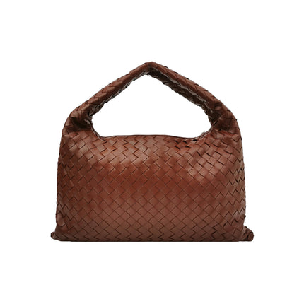 Bottega Veneta Hop Hobo Medium Leather Brick Red 46cm