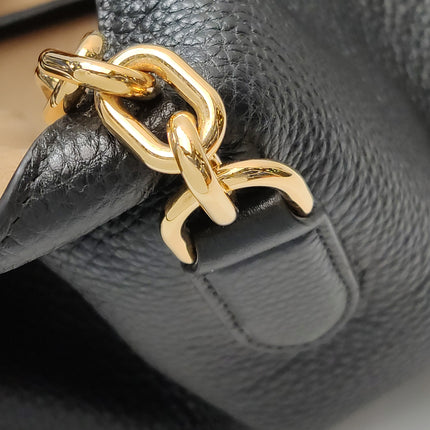 Gucci Softbit Maxi Shoulder Bag Black Calfskin Leather