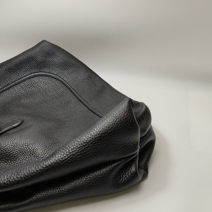 Gucci Softbit Maxi Shoulder Bag Black Calfskin Leather