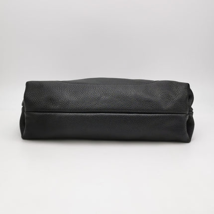 Gucci Softbit Maxi Shoulder Bag Black Calfskin Leather