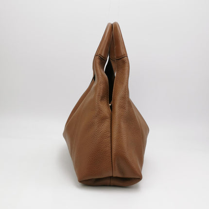 Gucci Softbit Maxi Shoulder Bag Tan Brown Calfskin Leather 2024