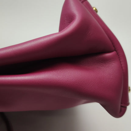 Bottega Veneta Ciao Ciao Medium Raspberry Pink Leather Gold Hardware Crossbody Bag