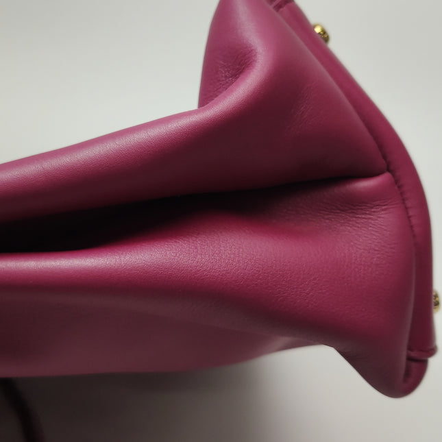 Bottega Veneta Ciao Ciao Medium Raspberry Pink Leather Gold Hardware Crossbody Bag