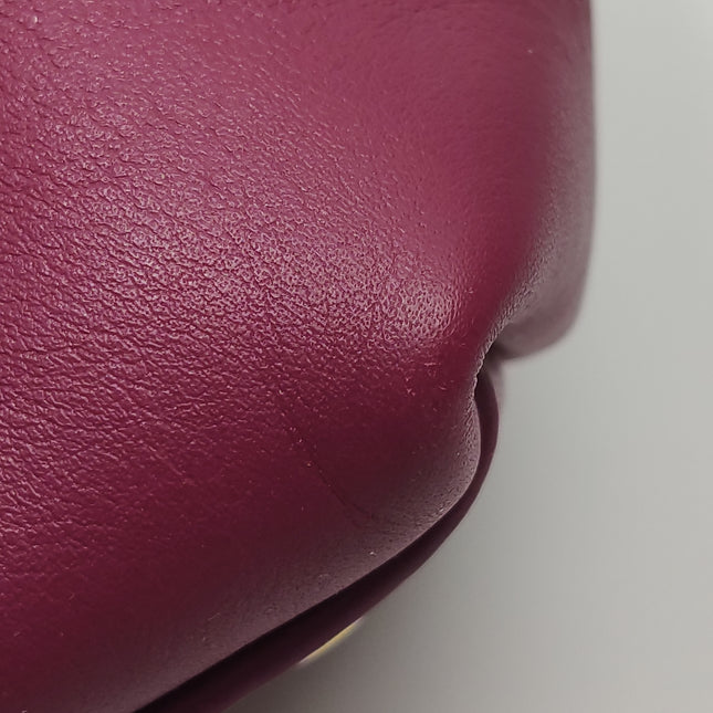 Bottega Veneta Ciao Ciao Medium Raspberry Pink Leather Gold Hardware Crossbody Bag