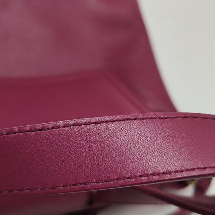 Bottega Veneta Ciao Ciao Medium Raspberry Pink Leather Gold Hardware Crossbody Bag
