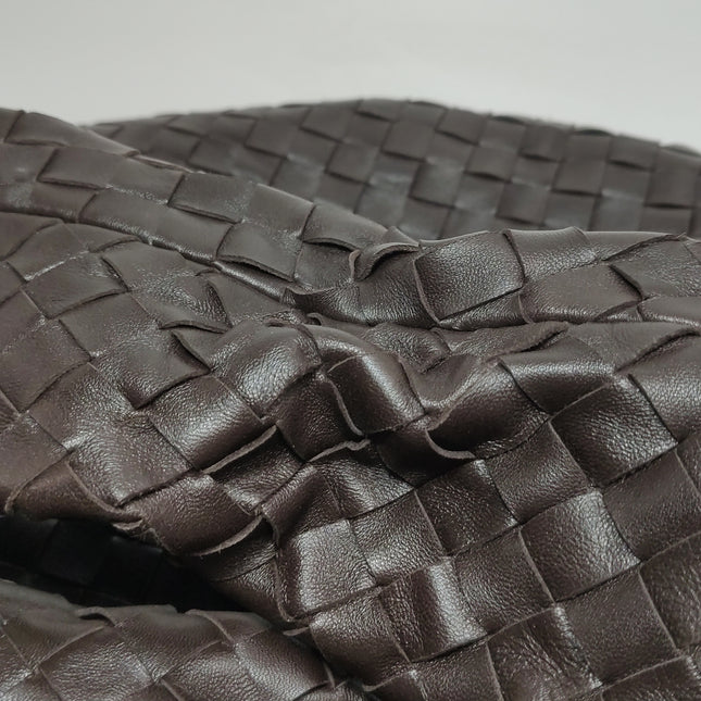 Bottega Veneta Jodie Maxi Lambskin Leather Chocolate Brown 70cm