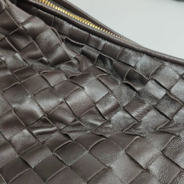 Bottega Veneta Jodie Maxi Lambskin Leather Chocolate Brown 70cm