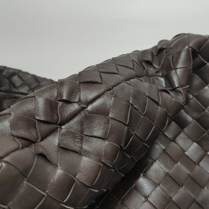 Bottega Veneta Jodie Maxi Lambskin Leather Chocolate Brown 70cm