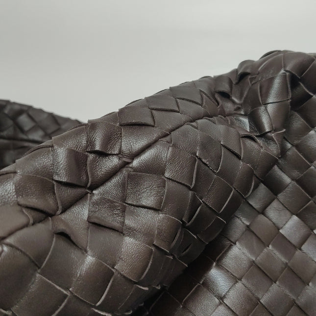 Bottega Veneta Jodie Maxi Lambskin Leather Chocolate Brown 70cm