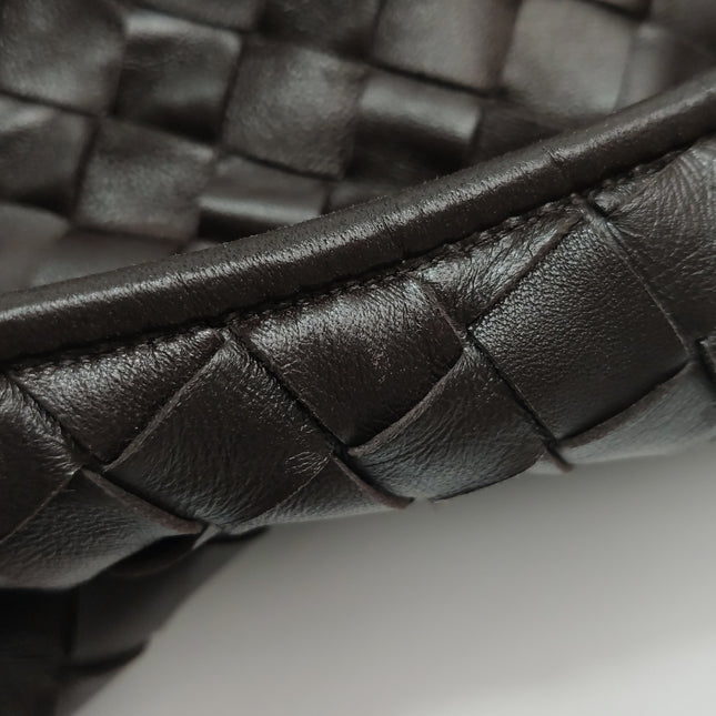 Bottega Veneta Jodie Maxi Lambskin Leather Chocolate Brown 70cm