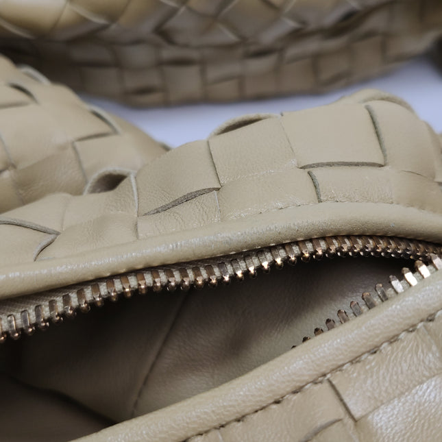 Bottega Veneta Jodie Maxi Lambskin Leather Beige Oats 70cm