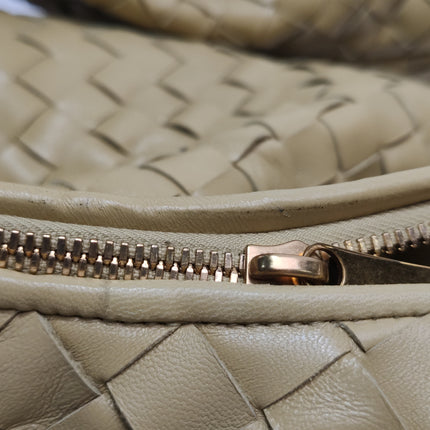 Bottega Veneta Jodie Maxi Lambskin Leather Beige Oats 70cm