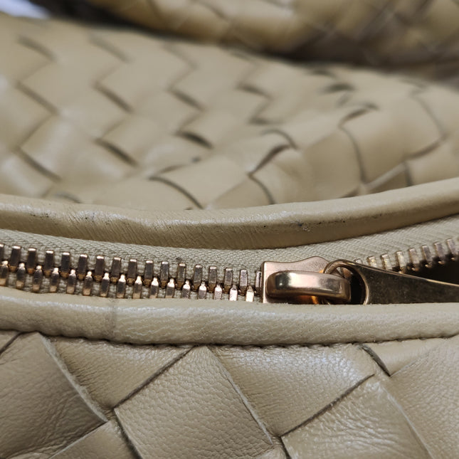 Bottega Veneta Jodie Maxi Lambskin Leather Beige Oats 70cm