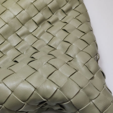 Bottega Veneta Hop Large Leather Travertine Pale Green Hobo Bag