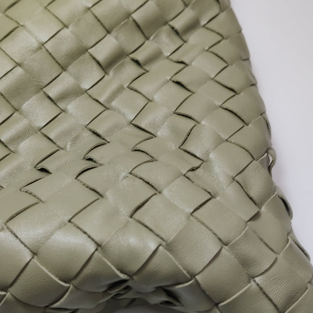 Bottega Veneta Hop Large Leather Travertine Pale Green Hobo Bag