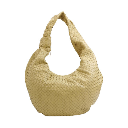 Bottega Veneta Jodie Maxi Lambskin Leather Beige Oats 70cm-Luxbags
