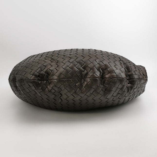 Bottega Veneta Jodie Maxi Lambskin Leather Chocolate Brown 70cm