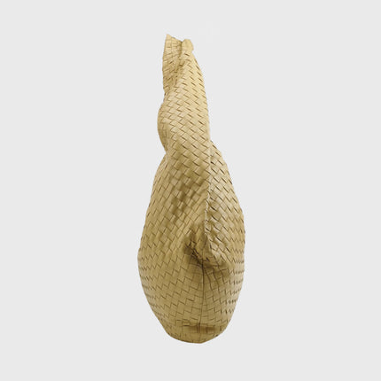 Bottega Veneta Jodie Maxi Lambskin Leather Beige Oats 70cm