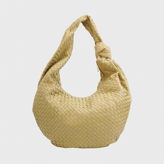 Bottega Veneta Jodie Maxi Lambskin Leather Beige Oats 70cm