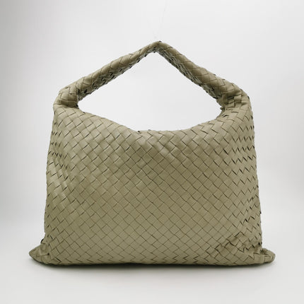 Bottega Veneta Hop Large Leather Travertine Pale Green Hobo Bag