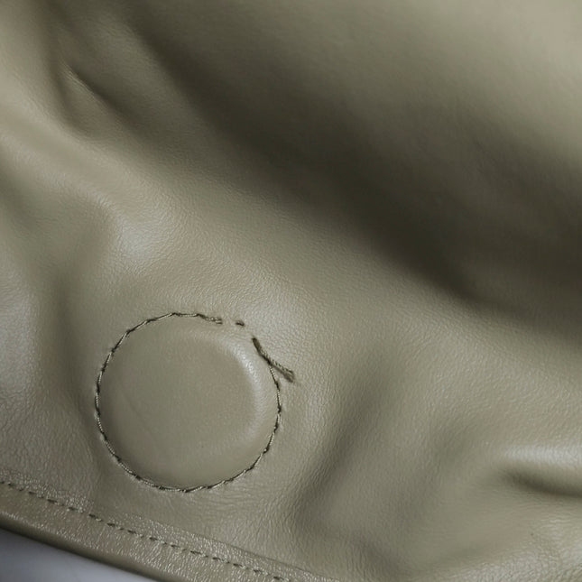 Bottega Veneta Hop Large Leather Travertine Pale Green Hobo Bag