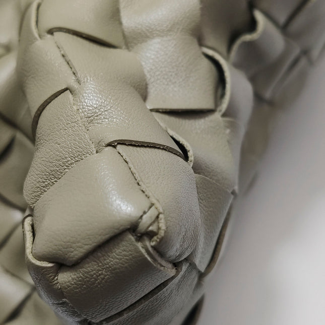 Bottega Veneta Hop Large Leather Travertine Pale Green Hobo Bag