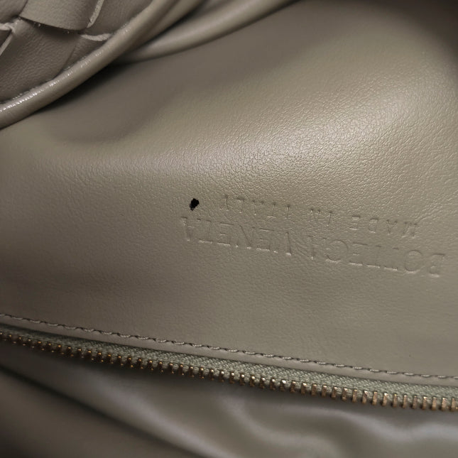 Bottega Veneta Hop Large Leather Travertine Pale Green Hobo Bag