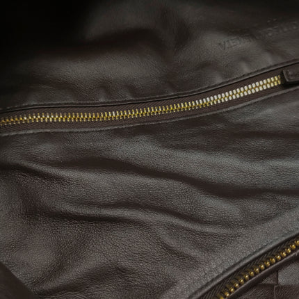 Bottega Veneta Jodie Maxi Lambskin Leather Chocolate Brown 70cm